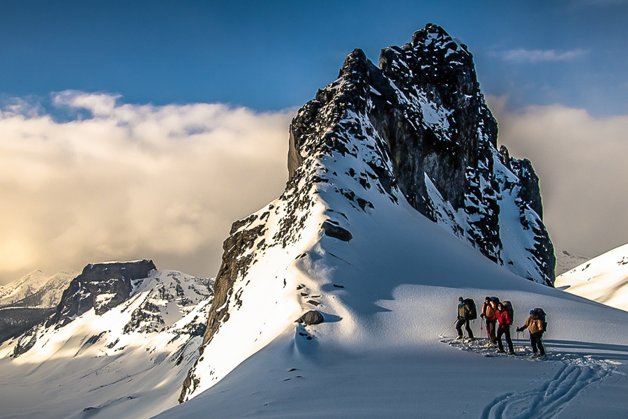 The "Sharkfin" on the Garibaldi Neve, with the Table in the background.